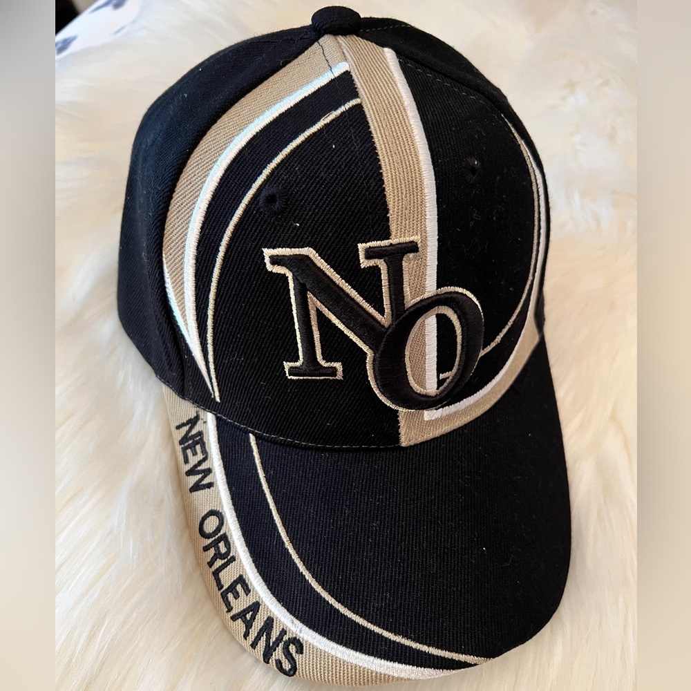 City Hunter Authentic Headwear New Orleans Black and Tan Cap